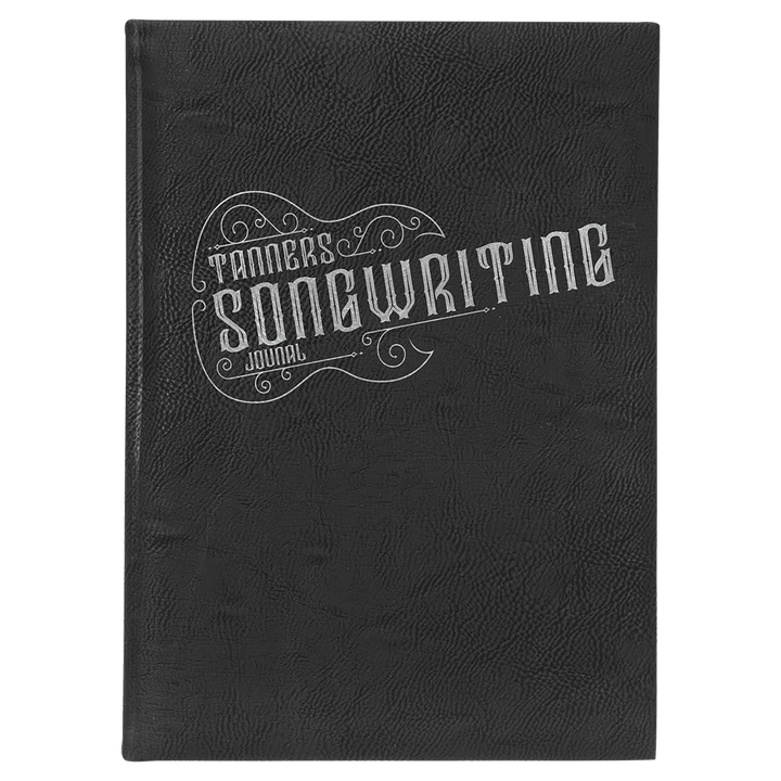 Custom Engraved Leatherette Journal with Lined Paper