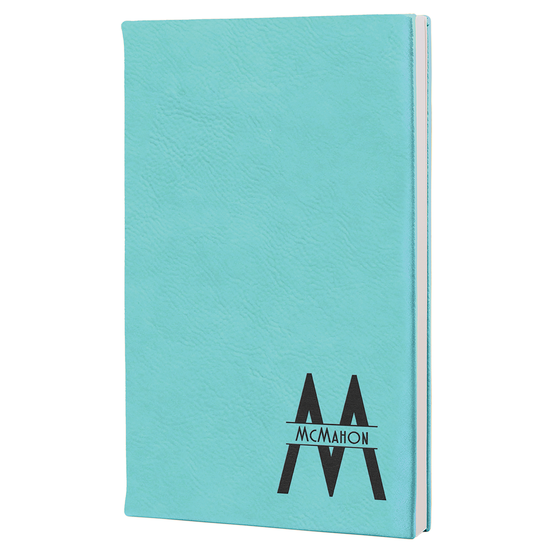 Custom Engraved Leatherette Journal with Lined Paper