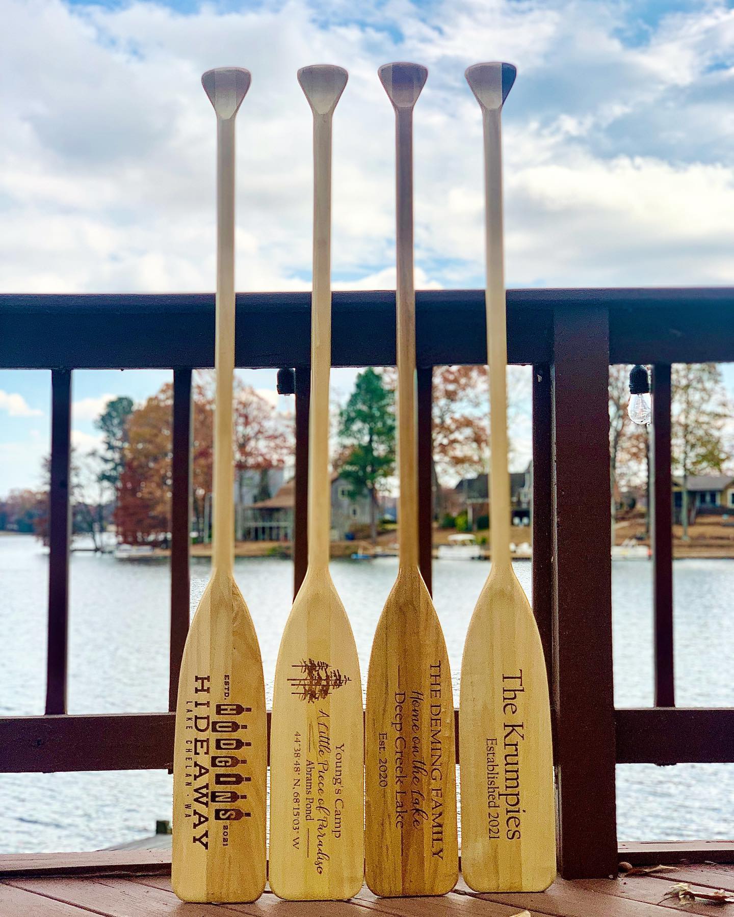 Short Wooden Paddle - 18 Inches - Engraved Customized Oar Baby Award G –  901 Promo + Burnin' Love Laser Engraving