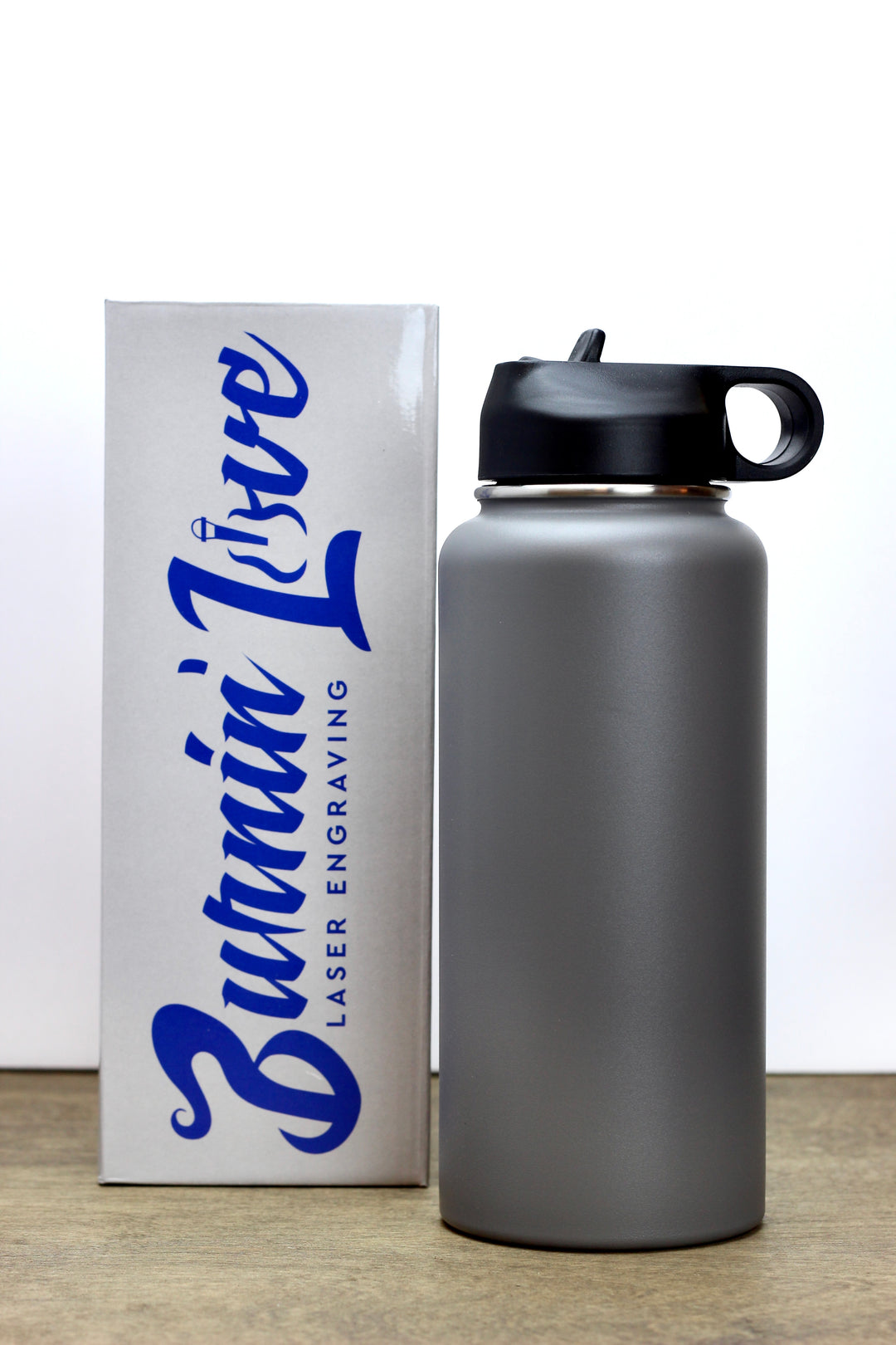 Customized Black Smart Temperature Water Bottle - love craft gift