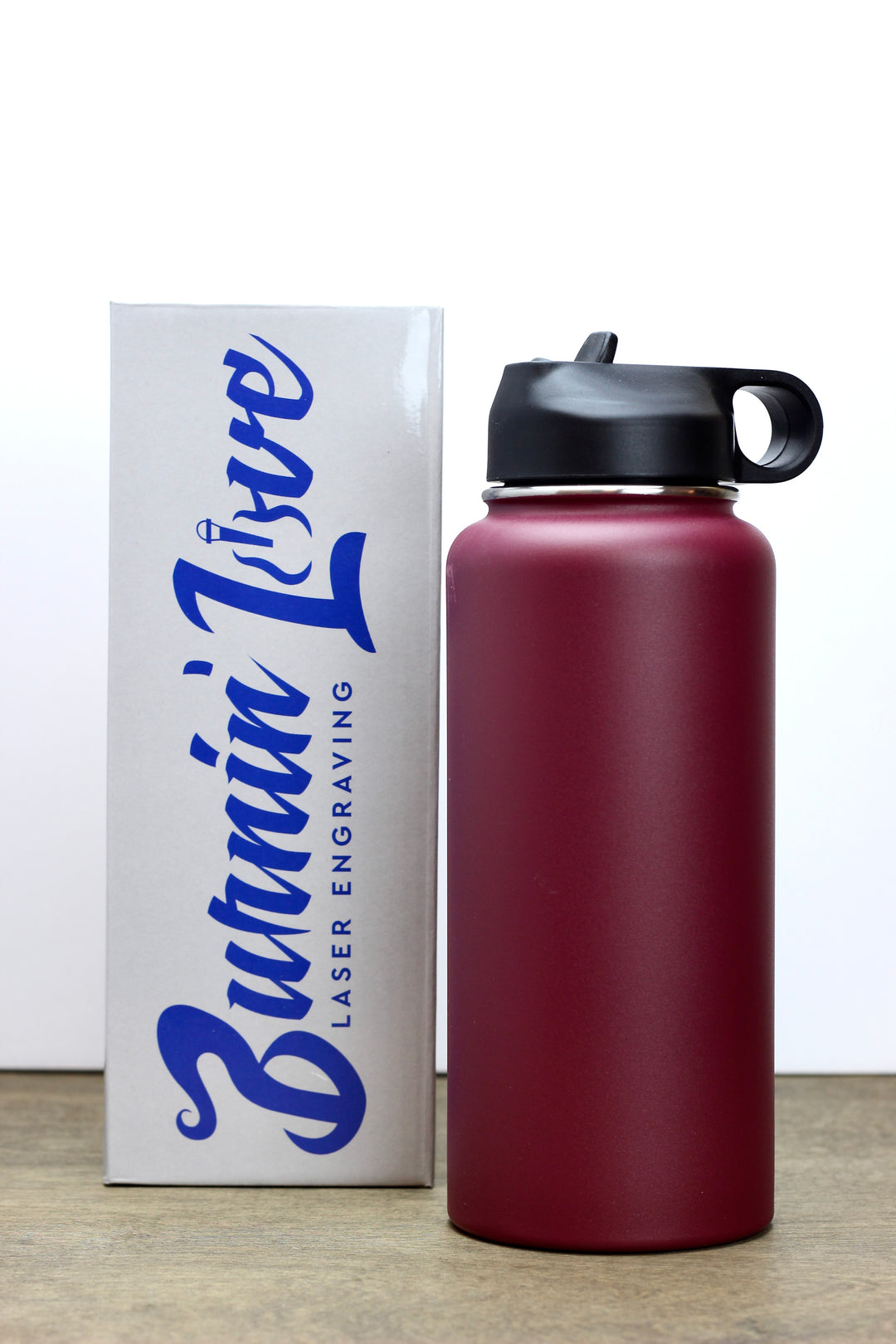 Custom Laser Engraved 26oz Rambler Water Bottle – Arcane Engraving