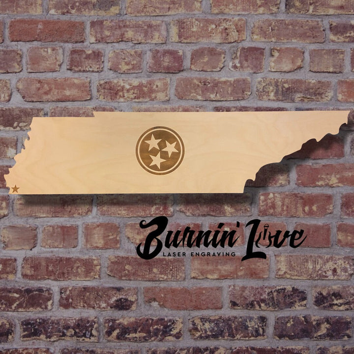 Custom Wooden Tennessee Cutout